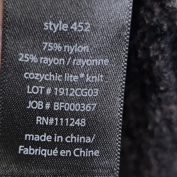 Barefoot Dreams 452 cozy lite pocket open cardigan Large XL - Picture 10 of 10